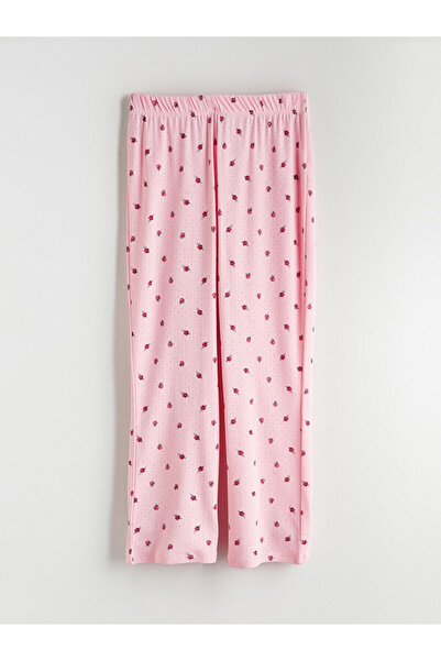 LC Waikiki LCW DREAM Petite Bisiklet Yaka Çiçekli Kadın Pijama Takımı