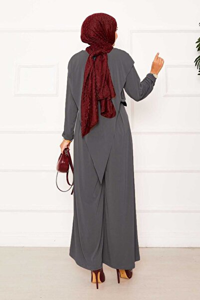 EBRUTESETTÜR Sandy Double Suit with Asymmetrical Detail on the Front