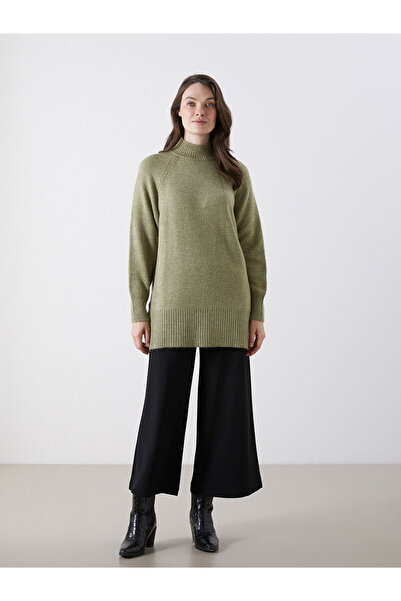 LC Waikiki Cey Yeni Sezon Dik Yaka Oversize Kadın Triko Tunik