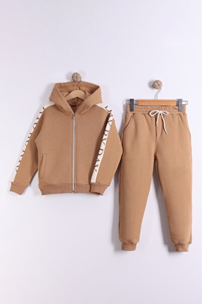 Ahsenimbebe Σετ Φούτερ για αγόρια με χοντρό επένδυση