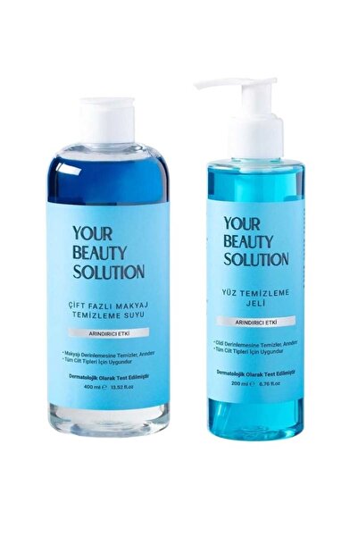 Your Beauty Solution Yüz Temizleme Jeli 200ml + Makyaj Temizleme Suyu 400ml İ...