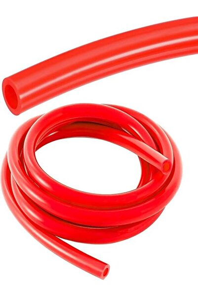 OTOVADİM 4 mm Silikon Vakumlu Turbo Hortumu Cam Suyu Sıcak Soğuk Su Hava Hortumu Kırmızı