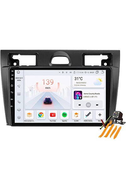 podofo Navigation Ford Fiesta 2002-2008 Dedicated, 4 GB Ram 64 GB Rom OctaCore, Wireless Carplay & Android au