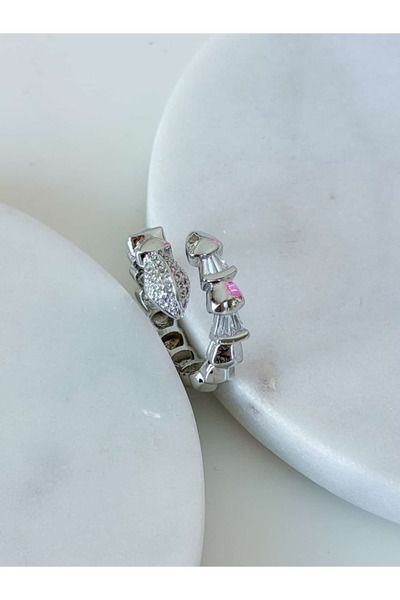 CHARMLUCKY Stone Snake Ring