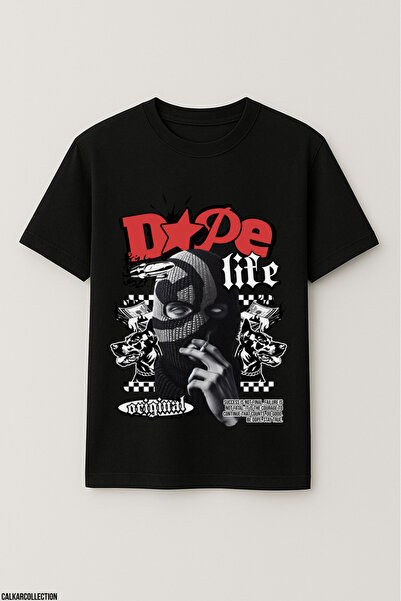 CALKARCOLLECTION تيشيرت دوب لايف كبير الحجم للجنسين