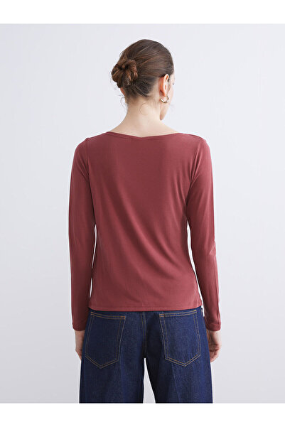 LC Waikiki Peak Yeni Sezon Dökümlü Yaka Büzgülü Bluz