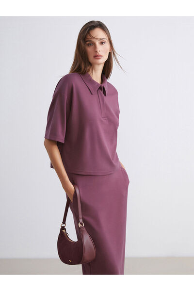 LC Waikiki Γυναικείο μπλουζάκι Özmarka New Season Polo Collar