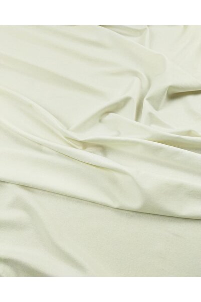 Kumaş Parça Țesătură din jerseu Tok în culoarea ecru crem (lățime 150 cm x lu...