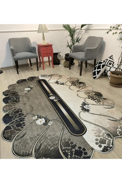 Home Kaymaz tabanlı makinede yıkabilir kolay silinebilir leke tutmaz yolluk s...