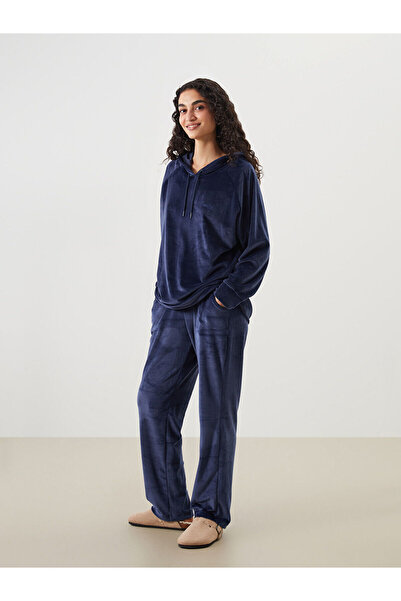 LC Waikiki Özmarka Yeni Sezon Beli Lastikli Kadife Kadın Pijama Altı