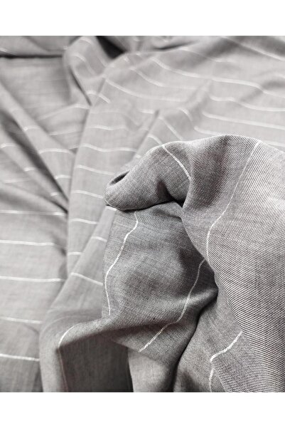 Kumaş Parça Грі Сімлі Віскон Вуал (Ш 145 см x Довжина 290 см)