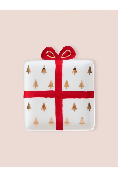 RİVO HOME DECOR Christmas Serving Plate 13X11 cm