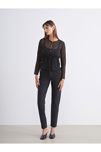 LC Waikiki بنطلون جينز نسائي من Vizyon New Season Slim Mom