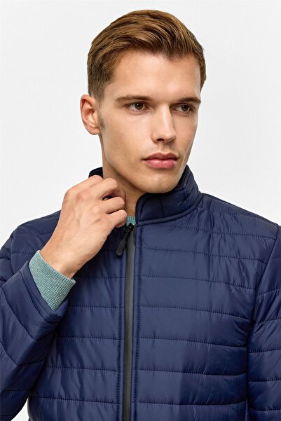 SÜVARİ Quilted Men's Coat Mn2008700517 Navy Blue