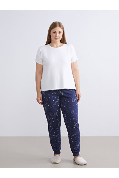 LC Waikiki Yeni Sezon Beli Lastikli Baskılı Kadın Jogger Pijama Altı