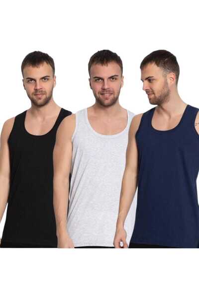 pamuklu Set of 6 men's t-shirts, Pamuklu, White, 100% cotton