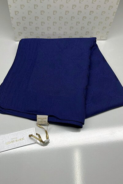 PİRAMİT Lyocell Monogram Shawl 1080800-921 Dark Blue