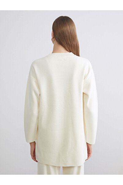 LC Waikiki Cey Yeni Sezon Bisiklet Yaka Oversize Kadın Triko Kazak