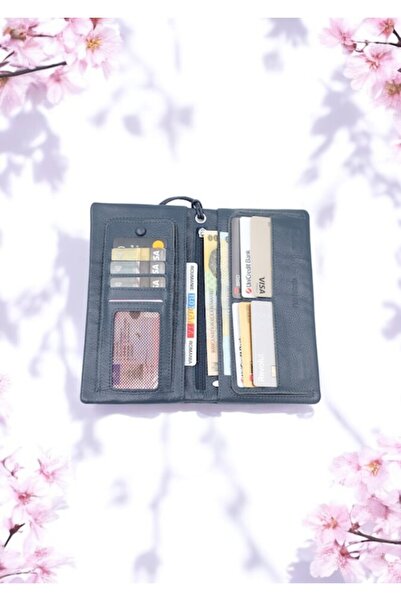 HASSION - Women's genuine leather wallet R65, light blue