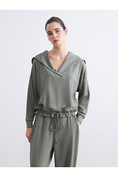 LC Waikiki New Season Polo Neck Lace-Up Blouse