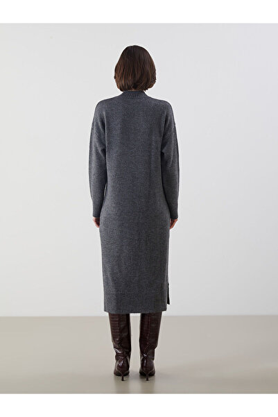 LC Waikiki Γυναικείο πλεκτό φόρεμα με μισό ζιβάγκο