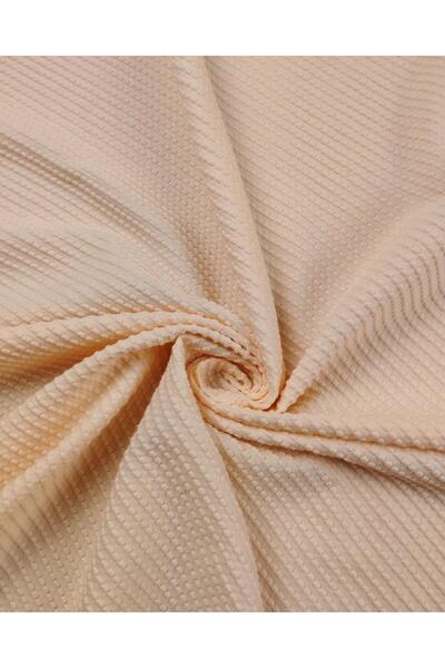 Kumaş Parça نسيج محبوك رقيق بلون السلمون (العرض 150 سم × الطول 145 سم)