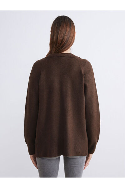 LC Waikiki New Season V-Neck Women's Knitwear Cardigan