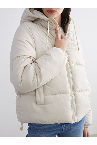 LC Waikiki Γυναικείο πουπουλένιο παλτό Vizyon New Season με κουκούλα