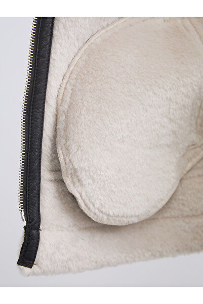 LC Waikiki Özmarka New Season Biker Collar Women's Leather Look Coat