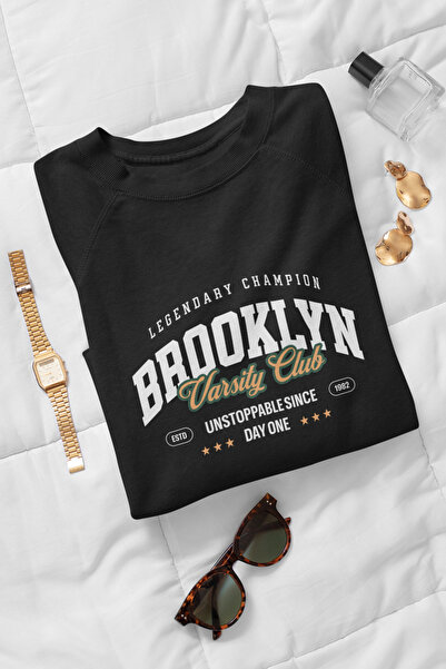 MAGORS سترة بروكلين مطبوعة من القطن بأكمام طويلة وثلاث خيوط