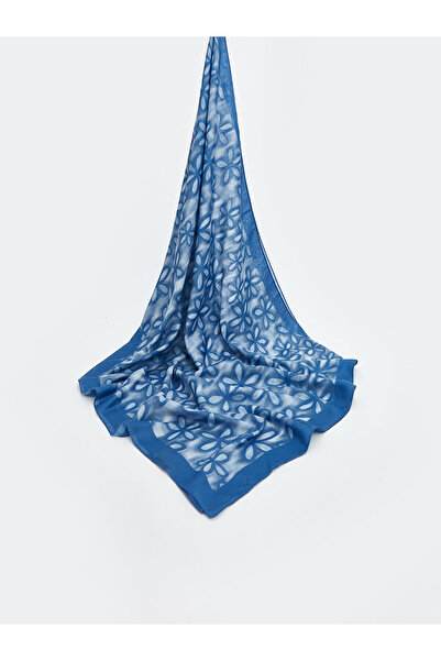 LC Waikiki Blue Patterned Women's Shawl