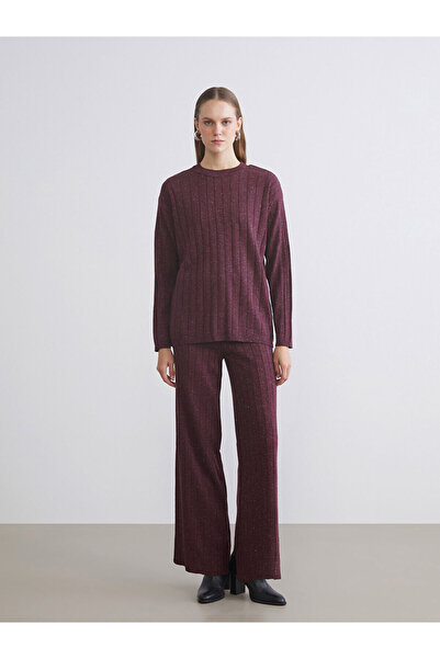 LC Waikiki Широки дамски трикотажни панталони с ластик на талията