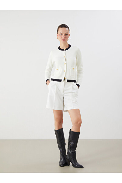 LC Waikiki New Season Crew Neck Women's Knitwear Cardigan