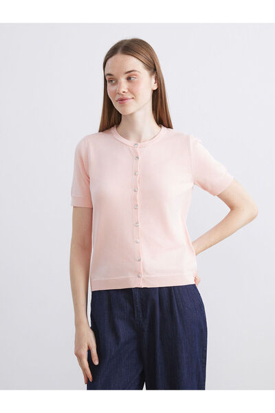 LC Waikiki سترة نسائية محبوكة برقبة دائرية