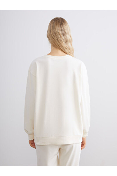 LC Waikiki Γυναικείο φούτερ Crew Neck Brooklyn Printed (W5)