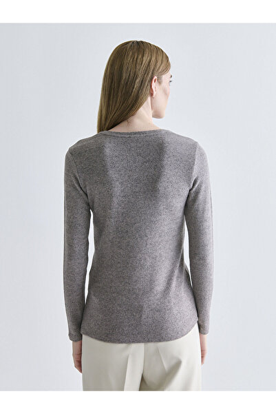 LC Waikiki Brown Crew Neck Women's Bodysuit