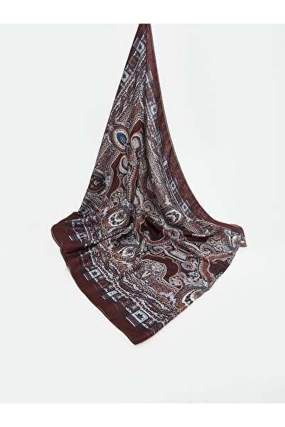 LC Waikiki Brown Patterned Women's Shawl