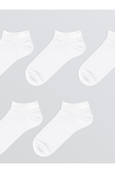 LC Waikiki Vizyon New Season Women's Plain Booties Socks 5-Pack