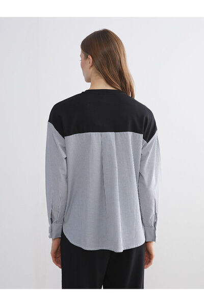 LC Waikiki Crew Neck Striped Oversize Women's Sweatshirt