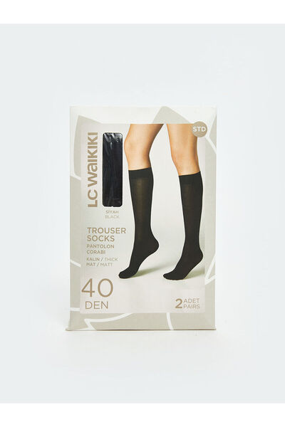 LC Waikiki Peak New Season 40 Denier Women's Knee High Socks 2-Pack