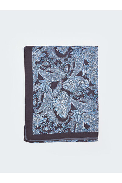 LC Waikiki Navy Blue Patterned Women's Shawl