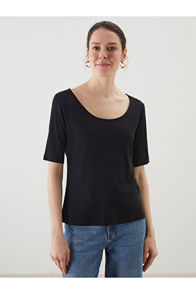 LC Waikiki Γυναικείο μπλουζάκι Özmarka New Season με λαιμόκοψη U