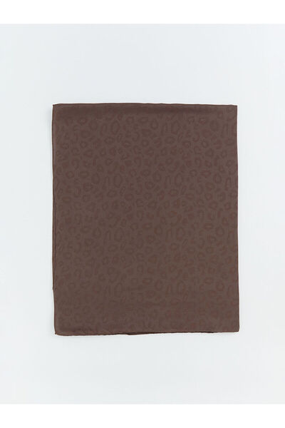 LC Waikiki Γυναικείο σάλι Voile με καφέ σχέδιο