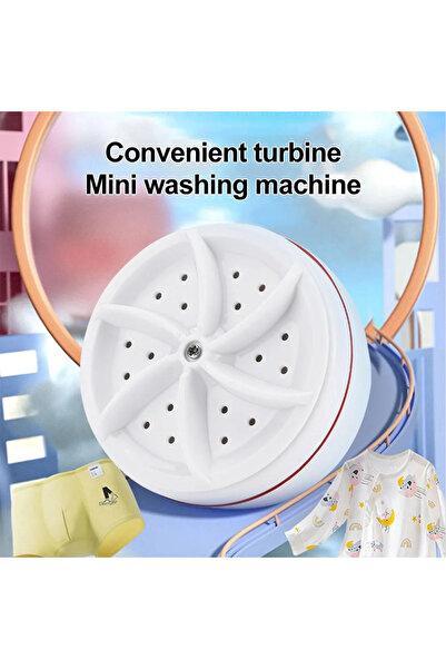 Light up Mini Bulaşık Makinesi Ultrasonik Taşınabilir Bulaşık Makinesi (4620)