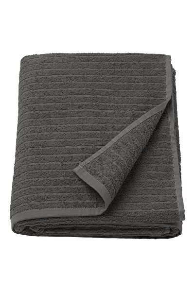 IKEA VÅGSJÖN Bath sheet, dark grey, 100 x 150 cm