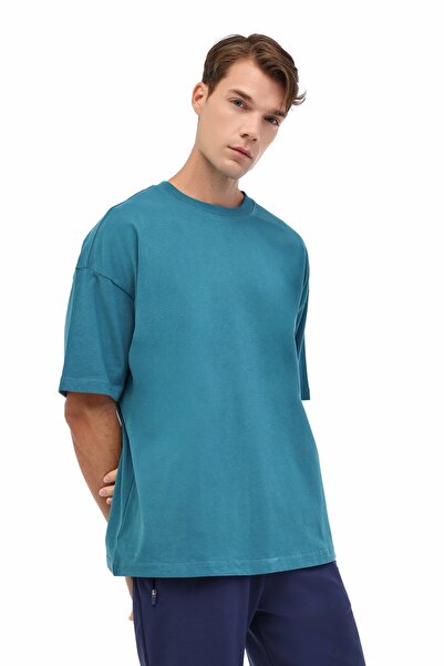 lumberjack Ανδρικό κοντομάνικο μπλουζάκι MB ROS 11HS113 5PR Petrol