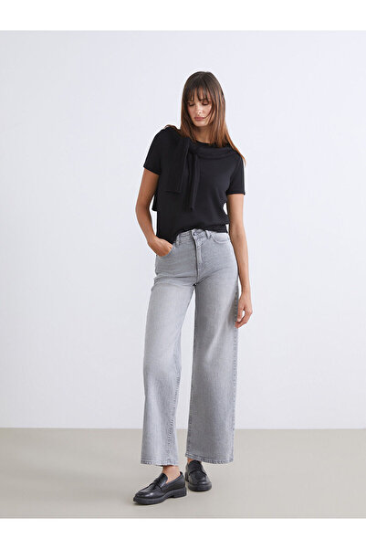 LC Waikiki Pantaloni Jean de damă Wideleg