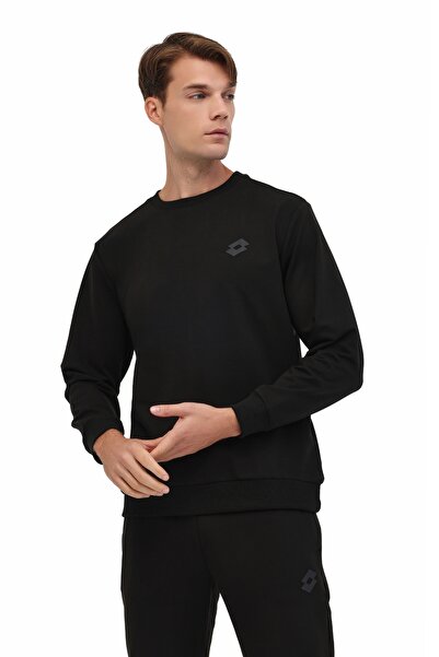 Lotto M-WATTS CNECK 5PR Siyah Erkek Sweatshirt