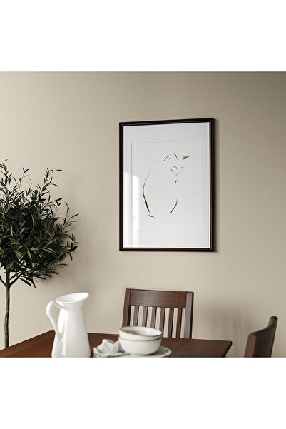 IKEA KLOTKORSBÄR Frame, oak effect/dark brown, 50 x 70 cm