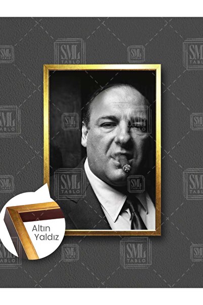 SML TABLO The Sopranos Dizi Tony Soprano James Gandolfini Karizma Çerçeveli D...